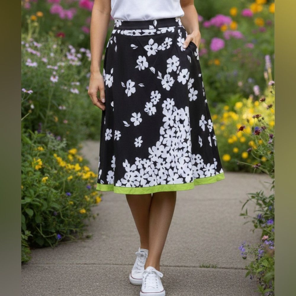 Take 50% OFF- Women's Floral Skirt, Size-12